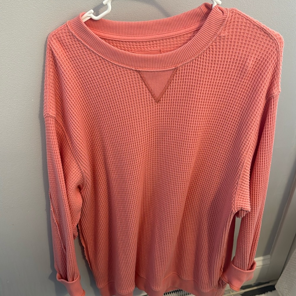 Aerie waffle legging crew neck